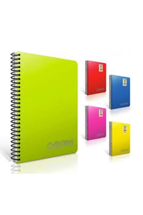 DEFTER GIPTA CHROMO A4 40 YAPRAK ÇİZGİLİ SPİRALLİ PLASTİK KAPAK