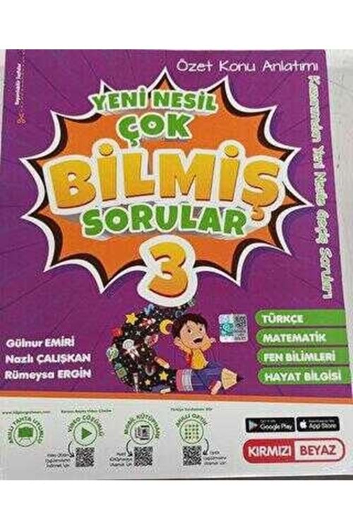 KIRMIZI BEYAZ YENİ NESİL ÇOK BİLMİŞ SORULAR