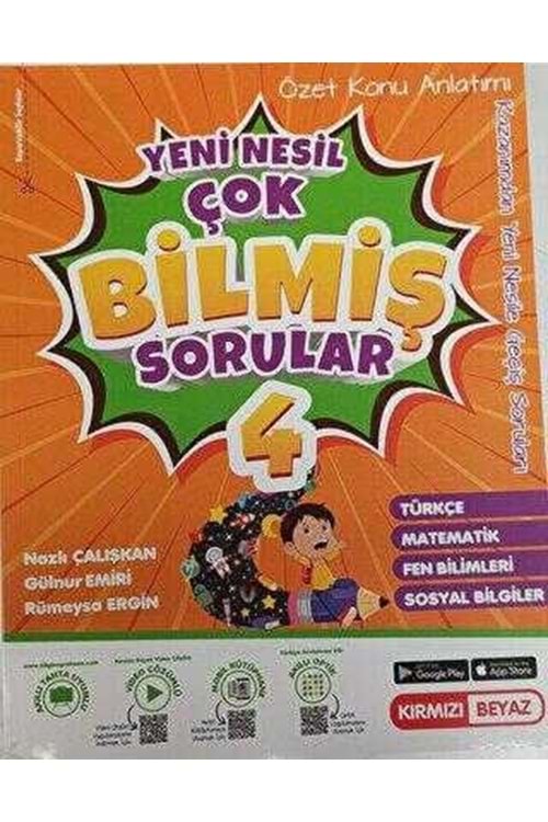 KIRMIZI BEYAZ YENİ NESİL ÇOK BİLMİŞ SORULAR