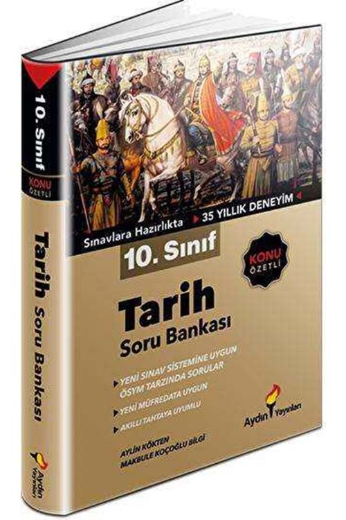 AYDIN 10.SINIF TARİH KONU ÖZETLİ SORU BANKASI (KAMPANYALI ÜRÜN)