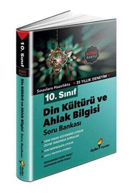 AYDIN 10.SINIF DİN KÜLTÜRÜ VE AHLAK BİLGİSİ KONU ÖZETLİ SORU BANKASI (KAMPANYALI ÜRÜN)
