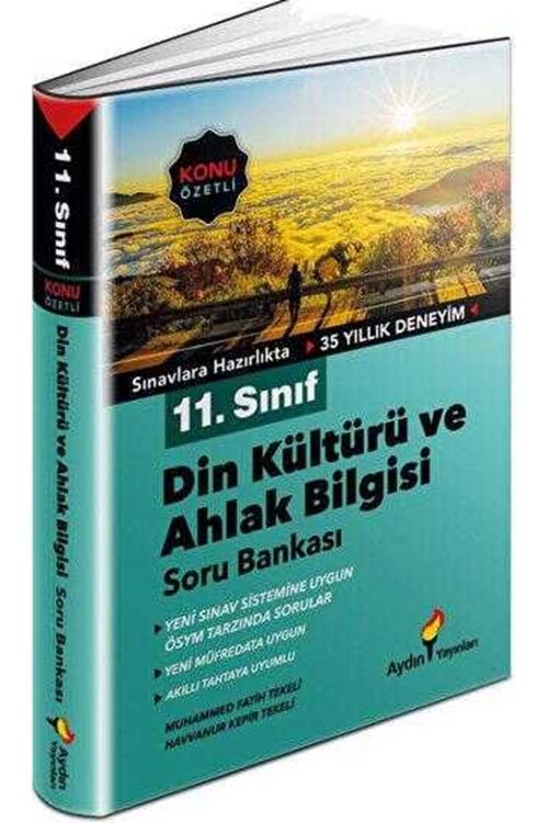 AYDIN 11.SINIF DİN KÜLTÜRÜ VE AHLAK BİLGİSİ KONU ÖZETLİ SORU BANKASI