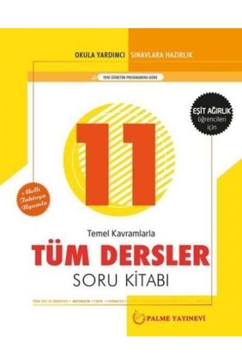 PALME 11.SINIF TÜM DERSLER SORU BANKASI (EŞİT AĞIRLIK)