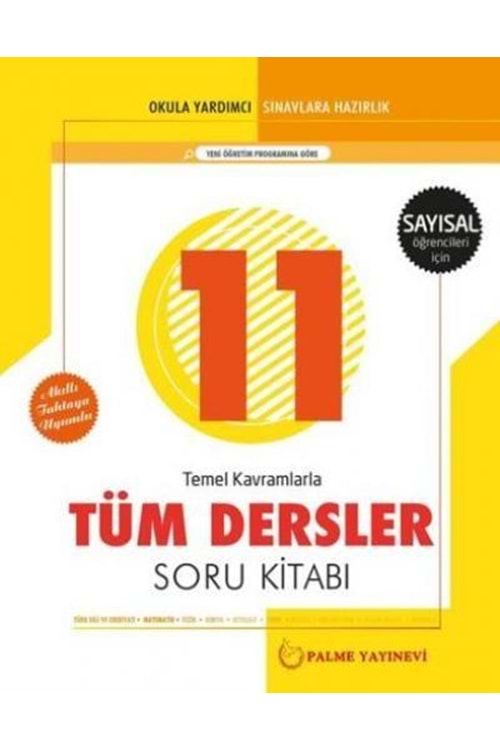 PALME 11.SINIF TÜM DERSLER SORU BANKASI (SAYISAL)