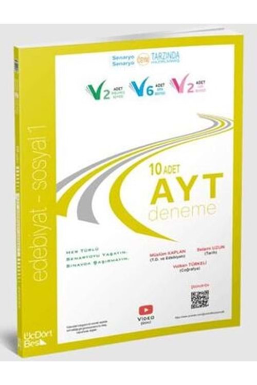 ÜÇDÖRTBEŞ 2025 AYT EDEBİYAT-SOSYAL 10 DENEME
