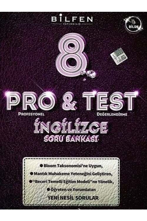 BİLFEN 8.SINIF PRO&TEST İNGİLİZCE SORU BANKASI