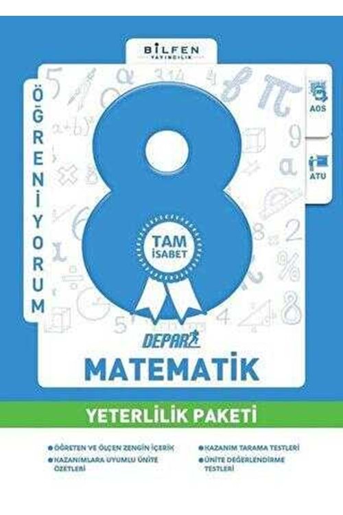 BİLFEN 8.SINIF MATEMATİK DEPAR YETERLİLİK PAKETİ
