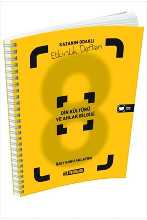 HIZ 8.SINIF DİN KÜLTÜRÜ VE AHLAK BİLGİSİ ÖZET KONU ANLATIMLI ETKİNLİK KİTABI