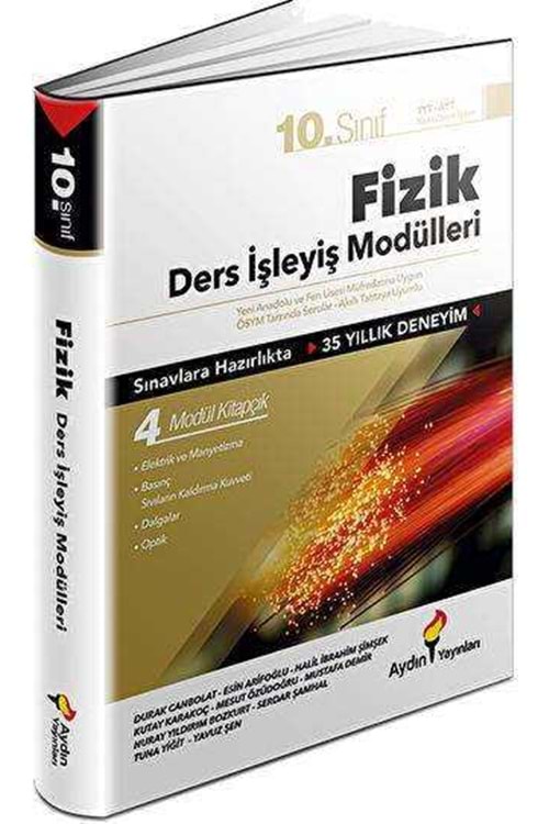 AYDIN 10.SINIF AYDIN FİZİK DERS İŞLEYİŞ MODÜLLERİ (KAMPANYALI ÜRÜN)