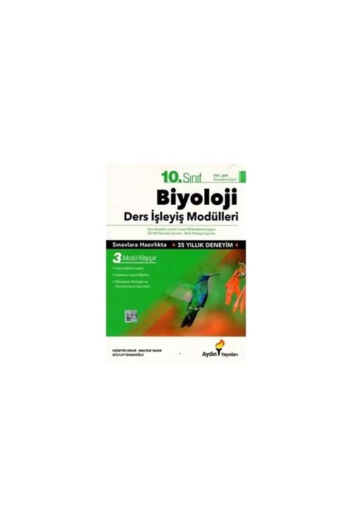AYDIN 10.SINIF AYDIN BİYOLOJİ DERS İŞLEYİŞ MODÜLLERİ (KAMPANYALI ÜRÜN)