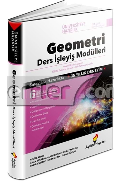 AYDIN ÜNİVERSİTEYE HAZIRLIK TYT - AYT GEOMETRİ DERS İŞLEYİŞ MODÜLLERİ (KAMPANYALI ÜRÜN)