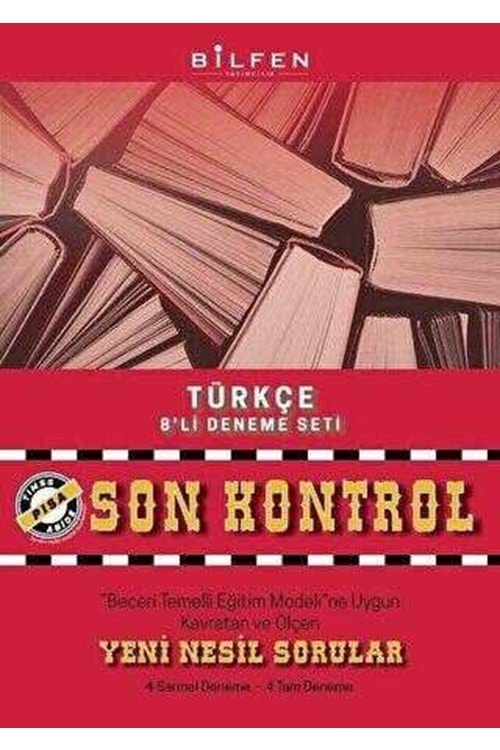 BİLFEN 8.SINIF TÜRKÇE SON KONTROL 8'Lİ DENEME