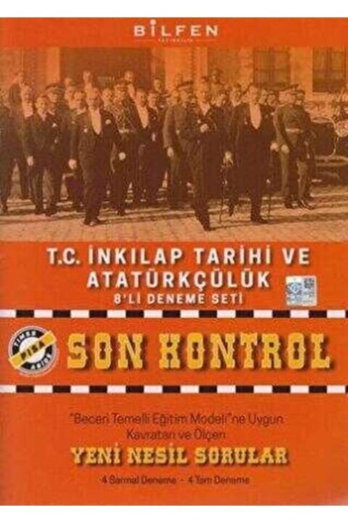 BİLFEN 8.SINIF T.C. İNKILAP TARİHİ VE ATATÜRKÇÜLÜK SON KONTROL 8'Lİ DENEME