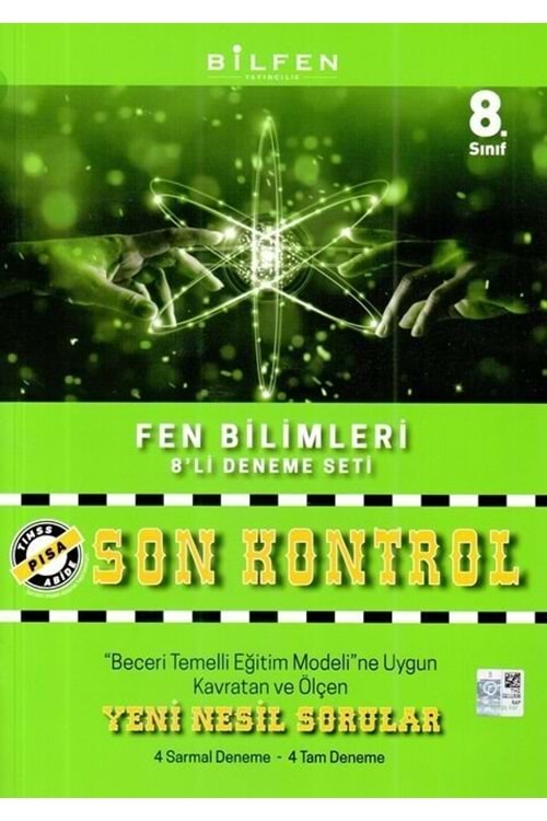 BİLFEN 8.SINIF FEN BİLİMLERİ SON KONTROL 8'Lİ DENEME