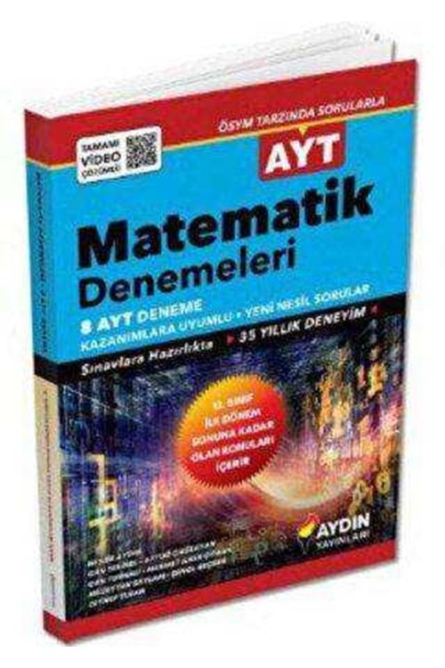 AYDIN AYT MATEMATİK 8 DENEME (2023'E ÖZEL) (KAMPANYALI ÜRÜN)