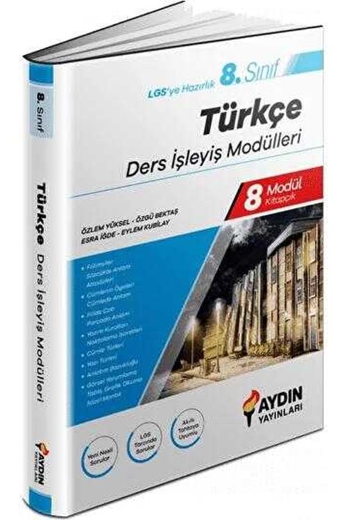 AYDIN 8.SINIF TÜRKÇE DERS İŞLEYİŞ MODÜLLERİ