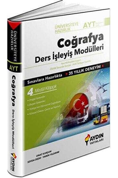AYDIN ÜNİVERSİTEYE HAZIRLIK AYT COĞRAFYA DERS İŞLEYİŞ MODÜLLERİ