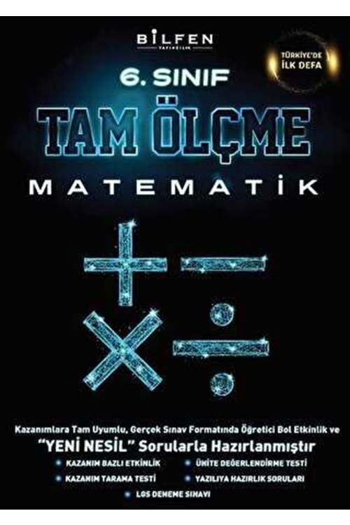 BİLFEN 6.SINIF MATEMATİK TAM ÖLÇME YENİ