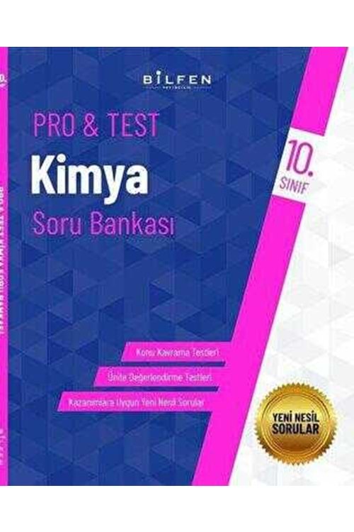 BİLFEN 10.SINIF PRO&TEST KİMYA SORU BANKASI