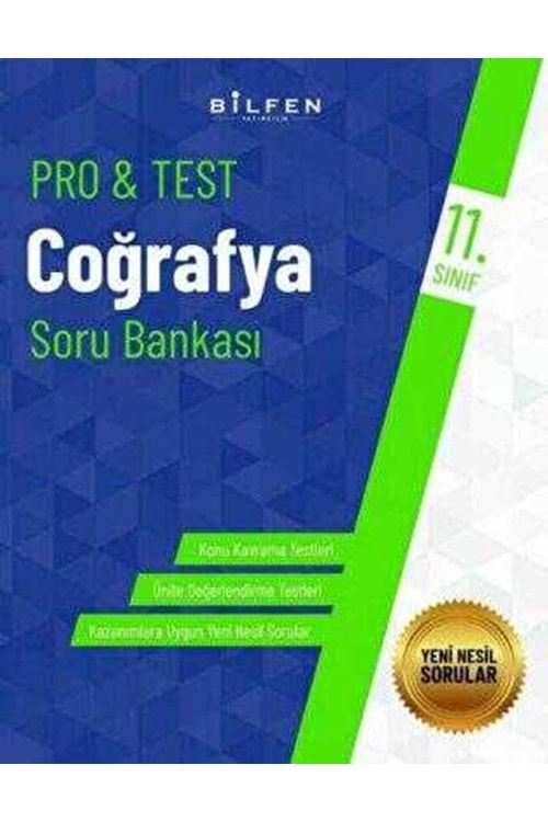 BİLFEN 11.SINIF PRO&TEST COĞRAFYA SORU BANKASI