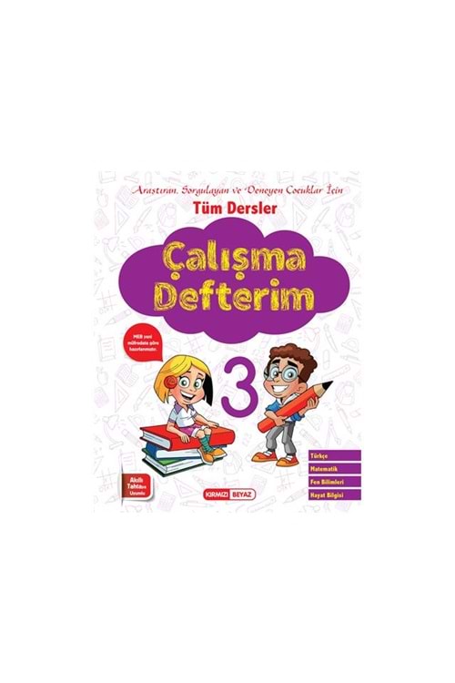 KIRMIZI BEYAZ ÇALIŞMA DEFTERİ
