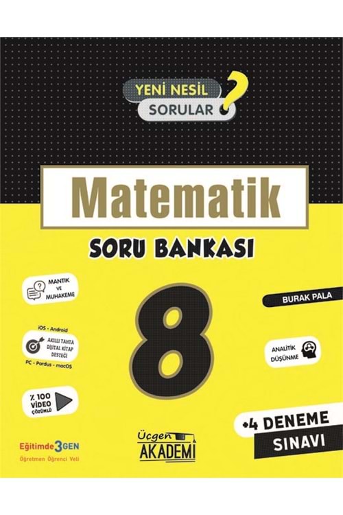 ÜÇGEN AKADEMİ 8.SINIF - MATEMATİK - SORU BANKASI