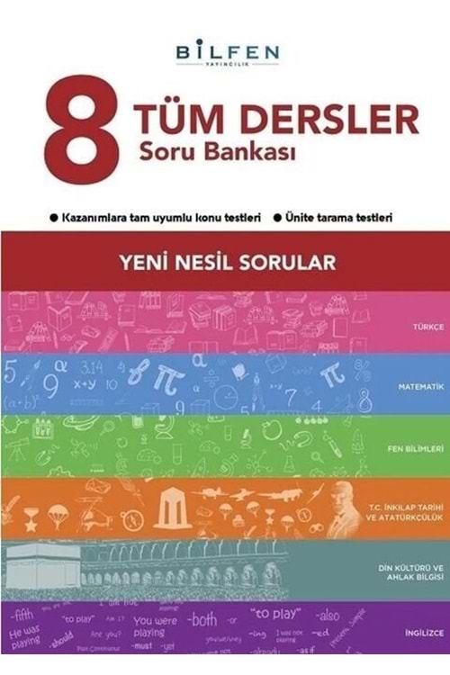BİLFEN 8.SINIF TÜM DERSLER SORU BANKASI