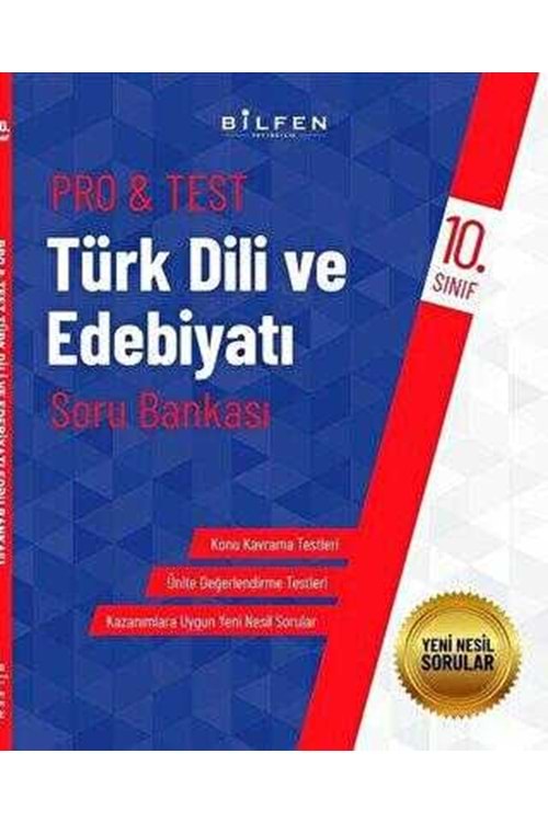 BİLFEN 10.SINIF PRO&TEST TÜRK DİLİ VE EDEBİYATI SORU BANKASI