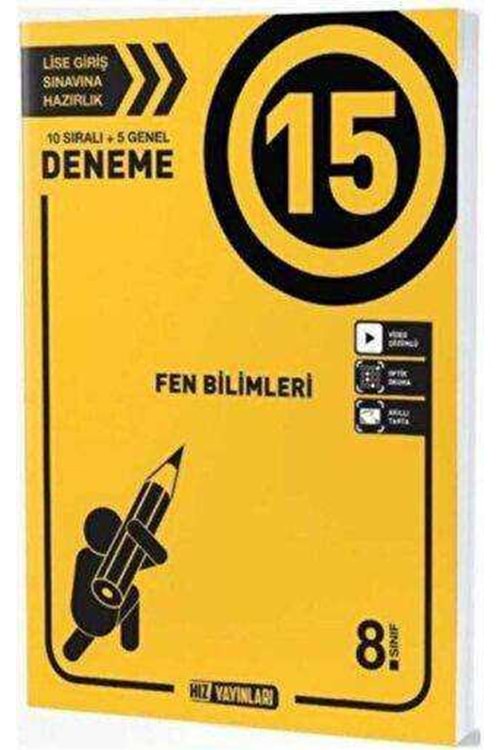 HIZ 8.SINIF FEN BİLİMLERİ DENEME 15 Lİ