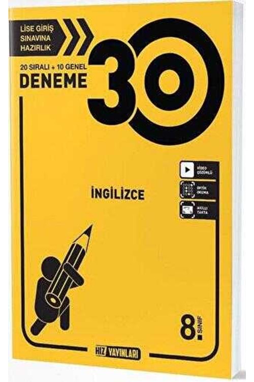 HIZ 8.SINIF İNGİLİZCE DENEME 30 LU