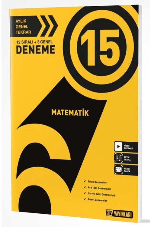HIZ 6.SINIF MATEMATİK DENEM 15 Lİ HO 23-24