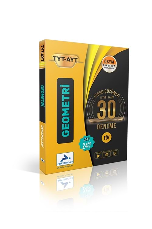 PARAF TYT-AYT GEOMETRİ VİDEO ÇÖZÜMLÜ 30 DENEME
