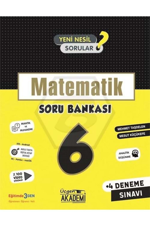 ÜÇGEN AKADEMİ 6.SINIF - MATEMATİK - SORU BANKASI