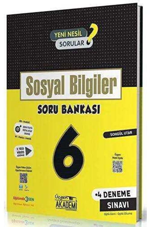 ÜÇGEN AKADEMİ 6.SINIF - SOSYAL BİLGİLER - SORU BANKASI