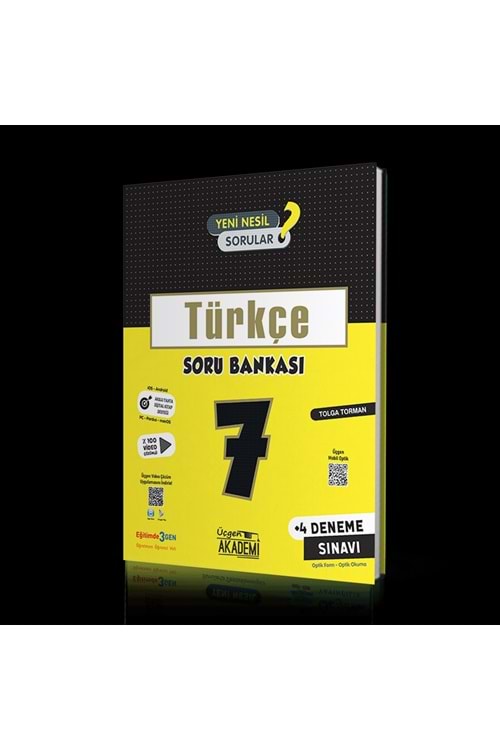 ÜÇGEN AKADEMİ 7.SINIF - TÜRKÇE - SORU BANKASI