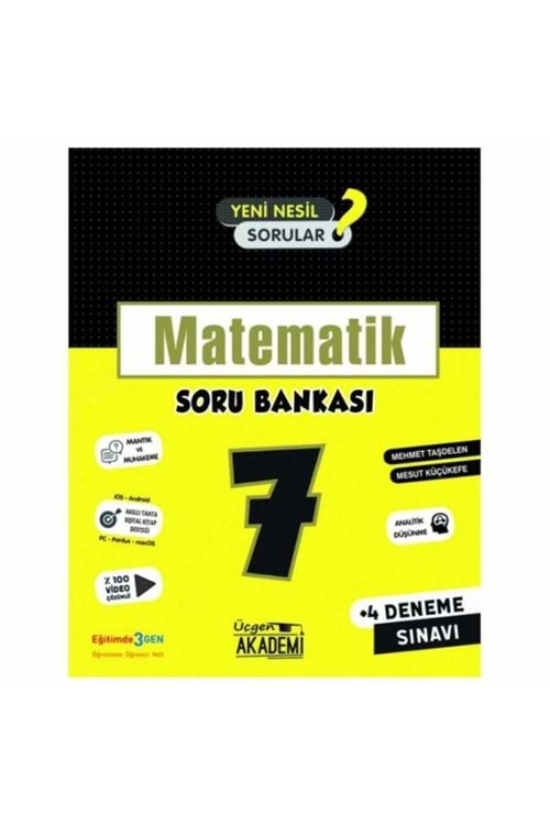 ÜÇGEN AKADEMİ 7.SINIF - MATEMATİK - SORU BANKASI