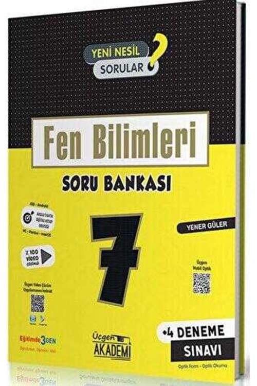 ÜÇGEN AKADEMİ 7.SINIF - FEN BİLİMLERİ - SORU BANKASI