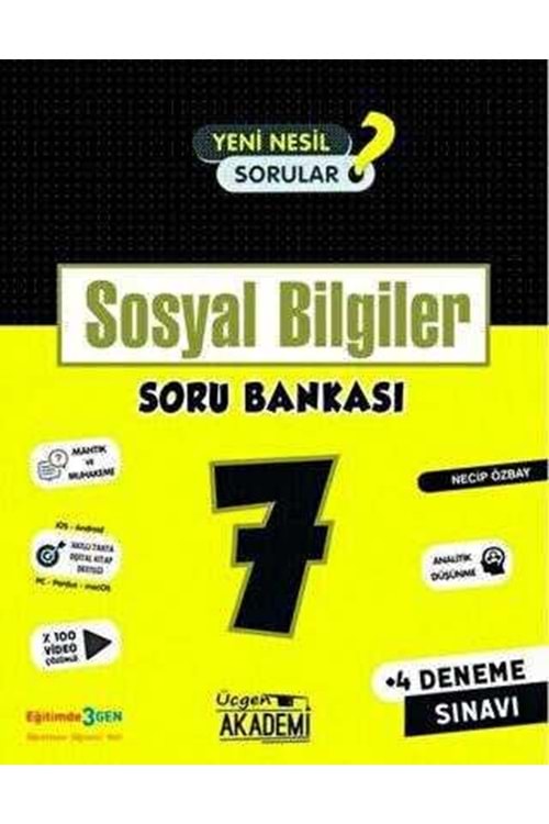 ÜÇGEN AKADEMİ 7.SINIF - SOSYAL BİLGİLER - SORU BANKASI
