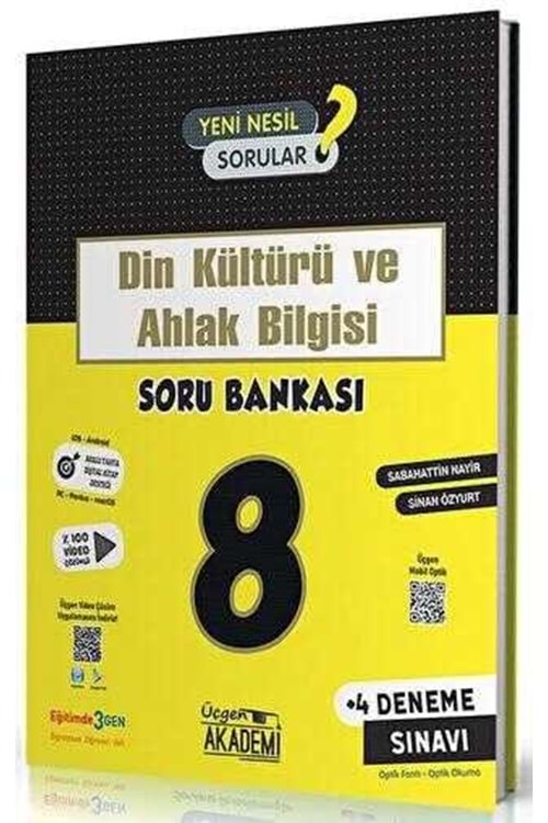 ÜÇGEN AKADEMİ 8.SINIF - DİN KÜLTÜRÜ VE AHLAK BİL - SORU BANKASI