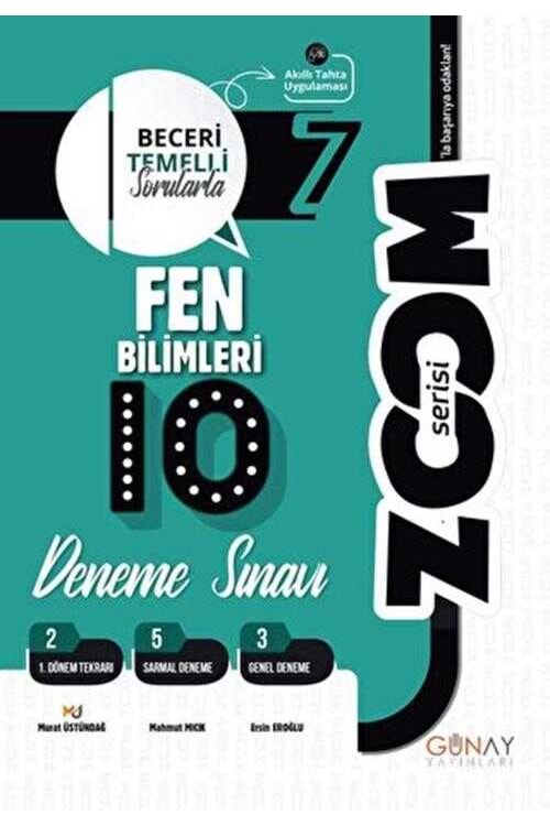 GÜNAY 7.SINIF FEN BİLİMLERİ 10LU BRANŞ DENEMELER