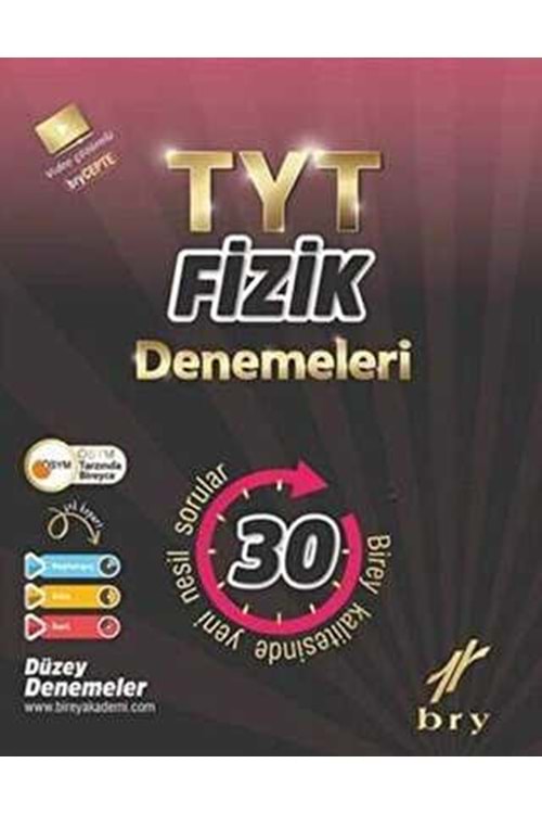 BRY TYT - BRANŞ DENEMELERİ - FİZİK (30 LU)
