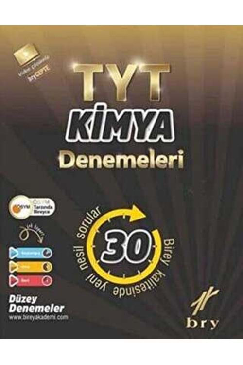 BRY TYT - BRANŞ DENEMELERİ - KİMYA (30 LU)