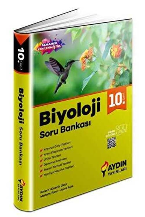 AYDIN 10.SINIF BİYOLOJİ SORU BANKASI (KAMPANYALI ÜRÜN)