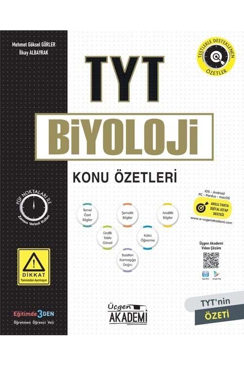 ÜÇGEN AKADEMİ TYT BİYOLOJİ - KONU ÖZETLERİ