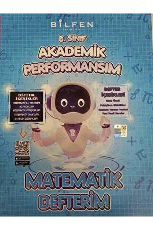 BİLFEN MATEMATİK 8 AKADEMİK PERFORMANSIM DEFTERİM