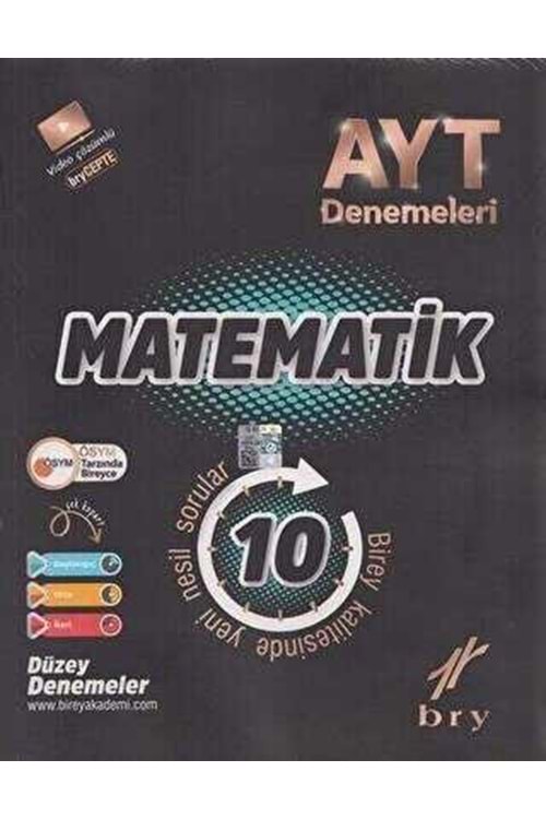 BRY AYT - BRANŞ DENEMELERİ - MATEMATİK-GEOMETRİ (10 LU)