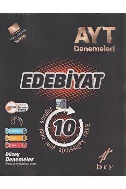 BRY AYT - BRANŞ DENEMELERİ - EDEBİYAT (10 LU)