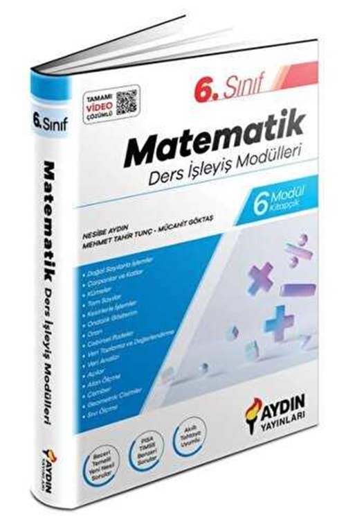 AYDIN 6.SINIF AYDIN MATEMATİK DERS İŞLEYİŞ MODÜLLERİ (KAMPANYALI ÜRÜN)