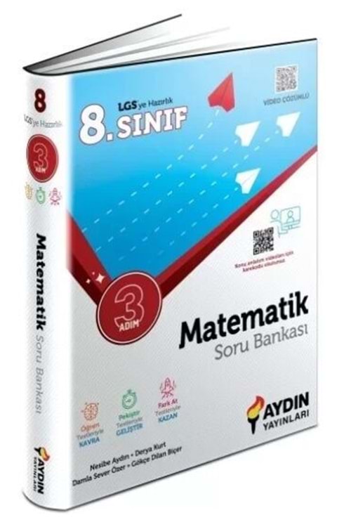 AYDIN 8.SINIF MATEMATİK ÜÇ ADIM SORU BANKASI