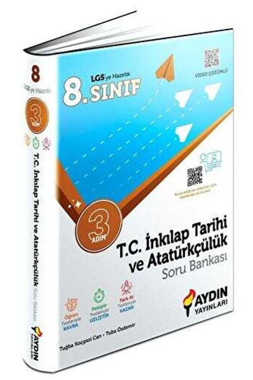 AYDIN 8.SINIF T.C. İNKILAP TARİHİ VE ATATÜRKÇÜLÜK ÜÇ ADIM SORU BANKASI